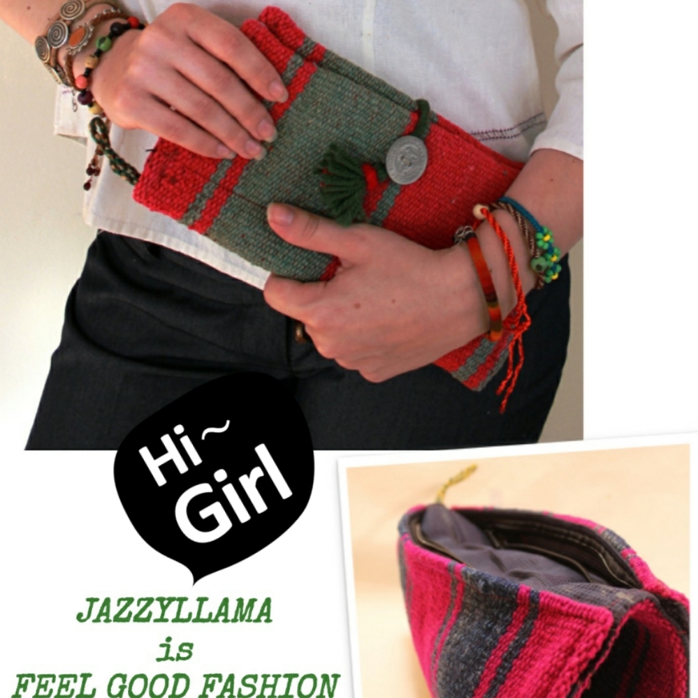 JAZZYLLAMA CLUCH or COSMETIC BAG